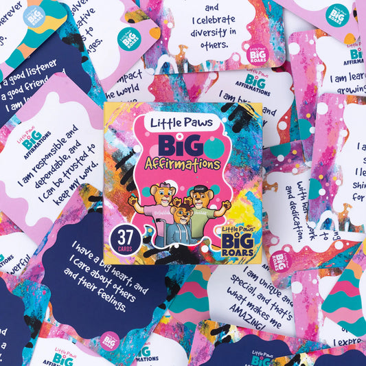 Empower young minds with 'Little Paws, Big Affirmation' cards - nurturing positivity and self-belief in style!